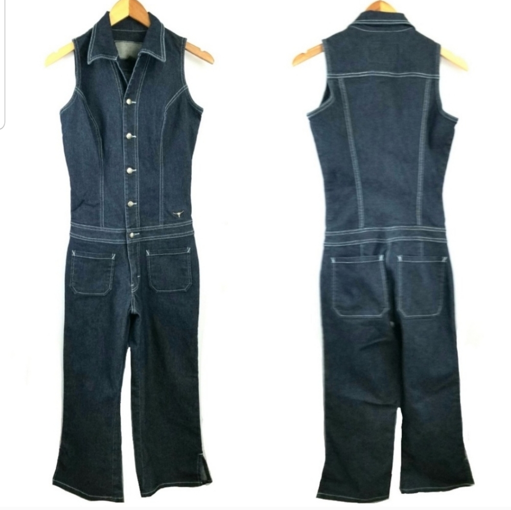4/$25 VTG Sergio Valente Denim Jumpsuit